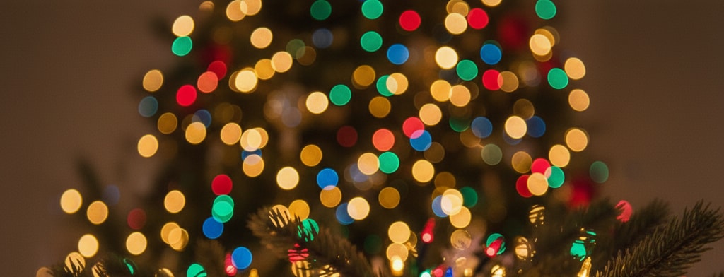 bokeh christmas lights Albuquerque