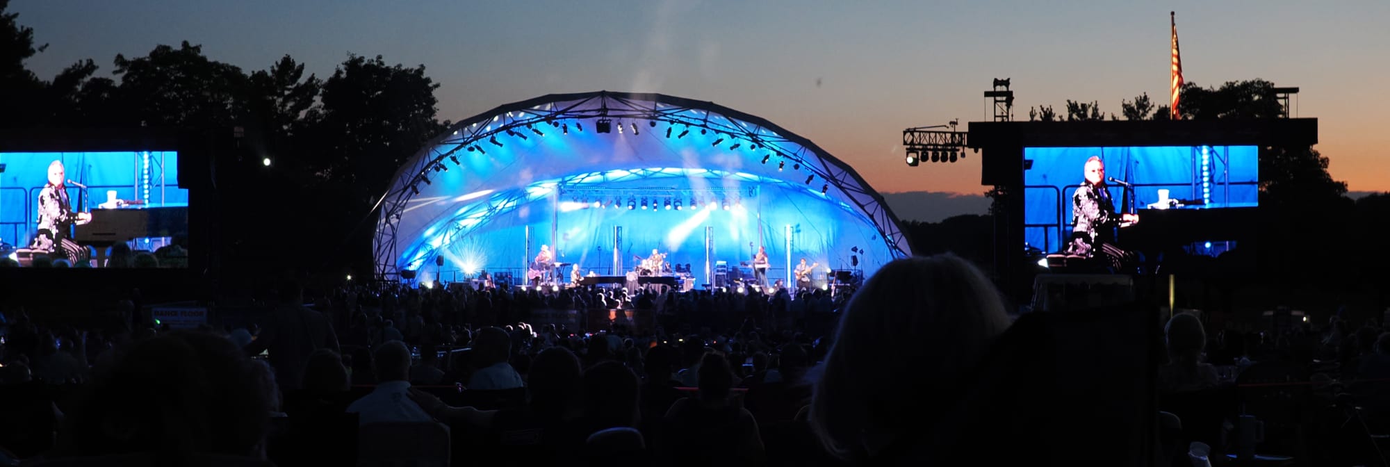 outdoor concert venue at sunset Albuquerque